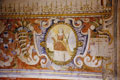 Mural of Church of San Pedro de Andahuaylillas. Cusco Peru